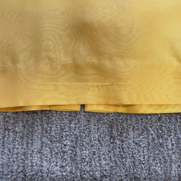 Vintage Levante 100% Silk Tulip Sleeve Dress – Yellow,‎ Size 12 - Picture 11 of 15